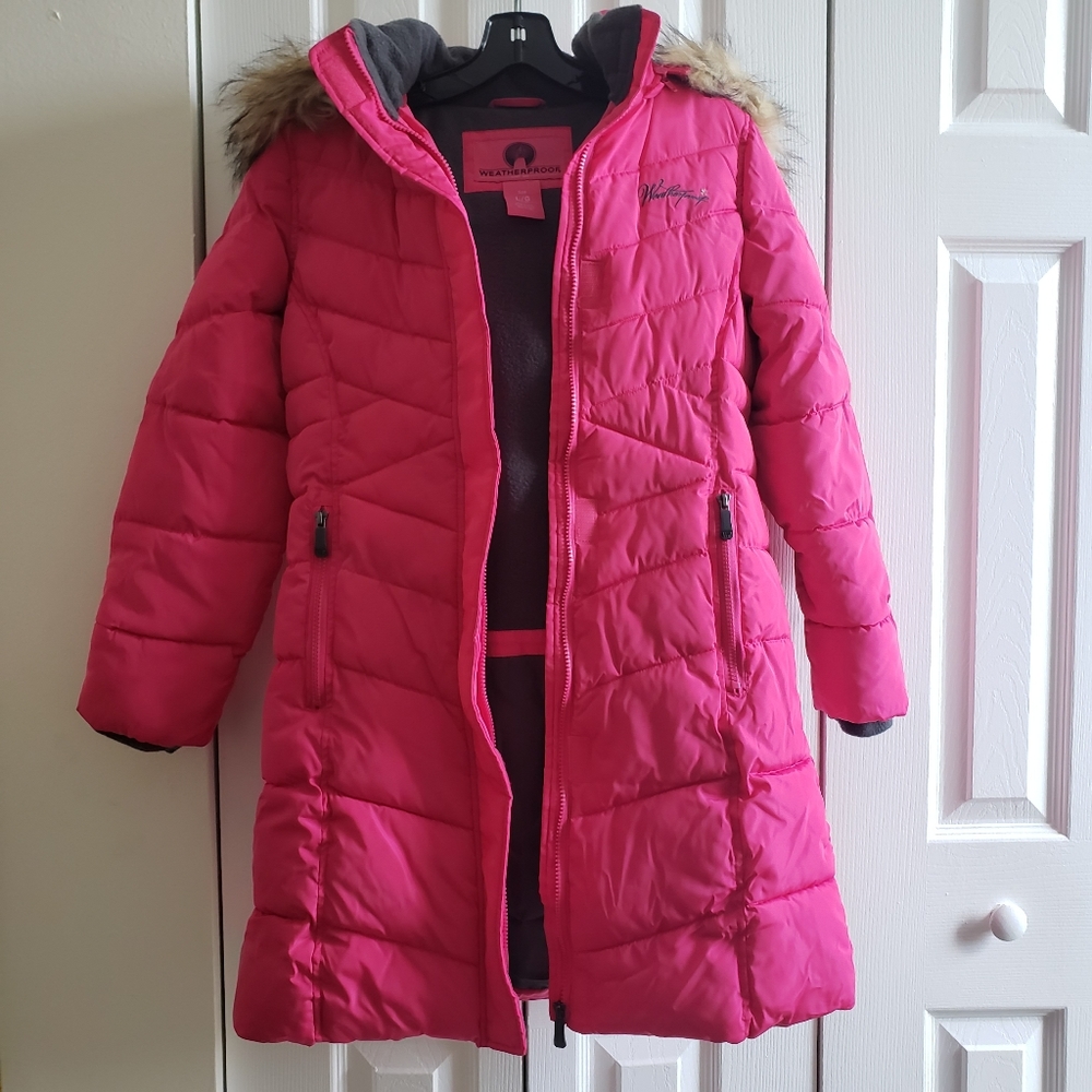 Kids Weatherproof Fur Jacke  Size 14-16